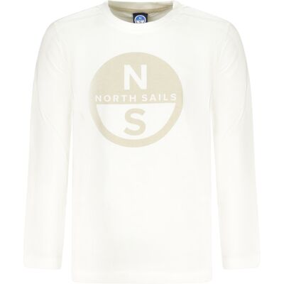 North Sails Long-Sleeved T-Shirt For Kids, White Biela 12a North Sails Long-Sleeved T-Shirt For Kids, White Biela 12a