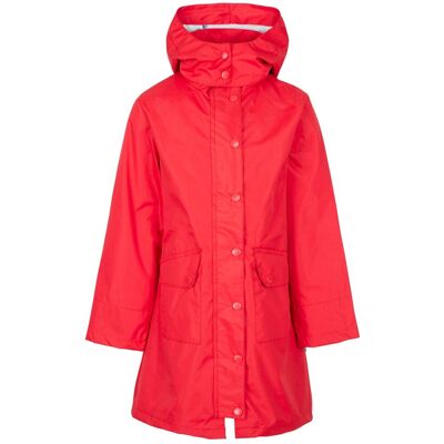 Girls' Trespass Drizzling Jacket Červená 9-10 Girls' Trespass Drizzling Jacket Červená 9-10