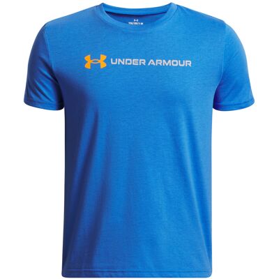 Boys' T-Shirt Under Armour B Logo Wordmark Ss Modrá S Boys' T-Shirt Under Armour B Logo Wordmark Ss Modrá S