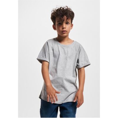 Urban Classics Long Shaped Turnup Tee Boys' T-Shirt - Grey Šedá 7-8 Y Urban Classics Long Shaped Turnup Tee Boys' T-Shirt - Grey Šedá 7-8 Y