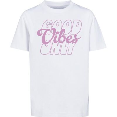 Mister Tee Children'S T-Shirt With The Inscription "Good Vibes Only" White Biela 158-164 Mister Tee Children'S T-Shirt With The Inscription "Good Vibes Only" White Biela 158-164