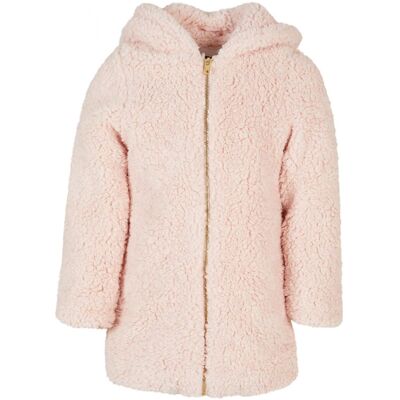 Urban Classics Girls' Sherpa Jacket Pink Krémová 158-164 Urban Classics Girls' Sherpa Jacket Pink Krémová 158-164