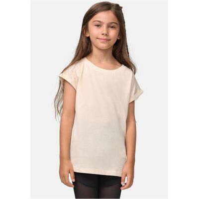 Urban Classics Girls' Organic T-Shirt With Extended Shoulder Whitesand Šedá 158-164 Urban Classics Girls' Organic T-Shirt With Extended Shoulder Whitesand Šedá 158-164