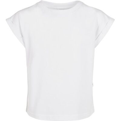 Urban Classics Girls' Organic T-Shirt With Extended Shoulder White Biela 158-164 Urban Classics Girls' Organic T-Shirt With Extended Shoulder White Biela 158-164