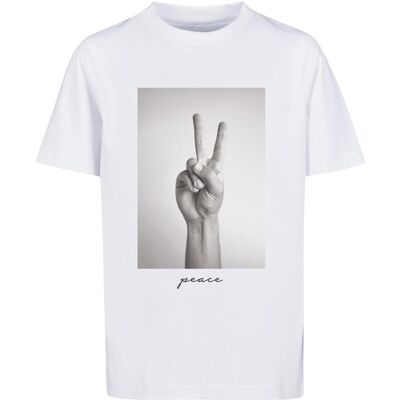 Mister Tee Children'S T-Shirt With Peace Sign White Biela 158-164 Mister Tee Children'S T-Shirt With Peace Sign White Biela 158-164