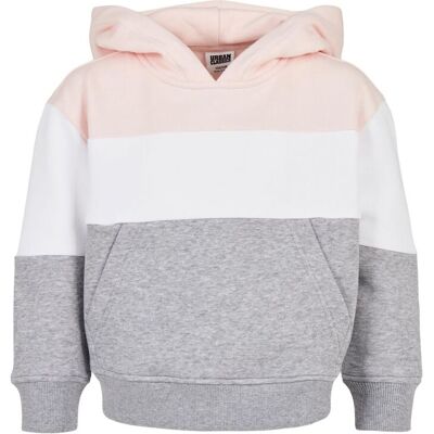 Urban Classics Girls' Oversize 3-Tone Sweatshirt Light Pink/white/grey Šedá 146-152 Urban Classics Girls' Oversize 3-Tone Sweatshirt Light Pink/white/grey Šedá 146-152