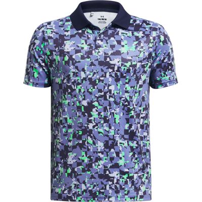 Boys' Polo Shirt Under Armour Performance Printed Polo Modrá S Boys' Polo Shirt Under Armour Performance Printed Polo Modrá S