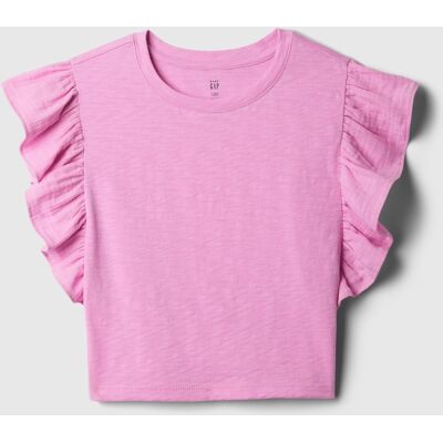 Ružový Dievčenský Crop Top S Volánikmi Gap Ružová 12-18m Ružový Dievčenský Crop Top S Volánikmi Gap Ružová 12-18m