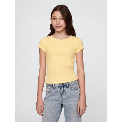 Gap Children'S Ribbed T-Shirt - Girls Krémová Xs Gap Children'S Ribbed T-Shirt - Girls Krémová Xs