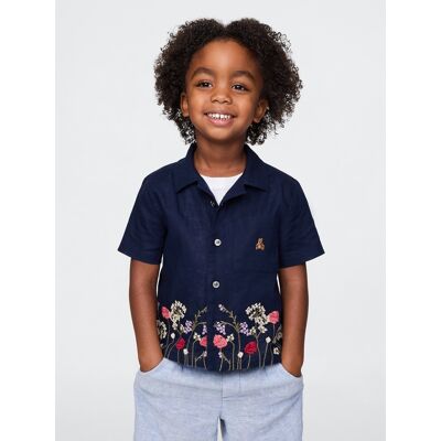 Gap Baby Linen Shirt - Boys Čierna 2yrs Gap Baby Linen Shirt - Boys Čierna 2yrs