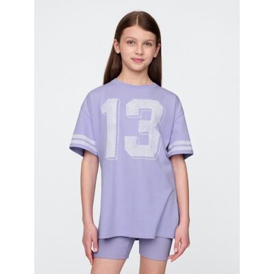 Gap Children'S Oversize T-Shirt Varsity - Girls Svetlomodrá Xs Gap Children'S Oversize T-Shirt Varsity - Girls Svetlomodrá Xs