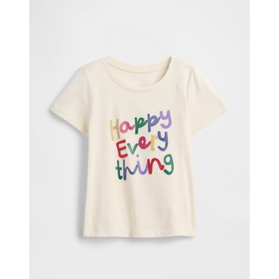 Gap Baby T-Shirt - Girls Krémová 12-18m Gap Baby T-Shirt - Girls Krémová 12-18m
