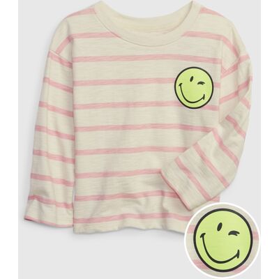Gap Kids T-Shirt & Smiley® - Girls Krémová 12-18m Gap Kids T-Shirt & Smiley® - Girls Krémová 12-18m