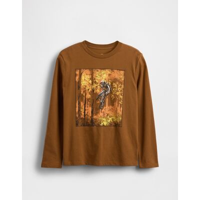 Gap Children'S T-Shirt - Boys Hnedá Xs Gap Children'S T-Shirt - Boys Hnedá Xs