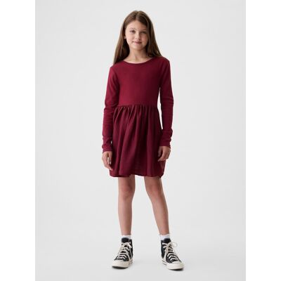 Gap Children'S Dress With Satin Skirt - Girls Tmavočervená M Gap Children'S Dress With Satin Skirt - Girls Tmavočervená M