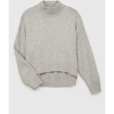 Gap Children'S Sweater Cashsoft - Girls Šedá S Gap Children'S Sweater Cashsoft - Girls Šedá S