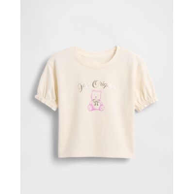 Gap Baby T-Shirt With Logo - Girls Krémová 18-24m Gap Baby T-Shirt With Logo - Girls Krémová 18-24m