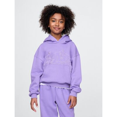 Gap Children'S Sweatshirt With Logo - Girls Fialová L Gap Children'S Sweatshirt With Logo - Girls Fialová L