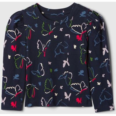 Gap Baby T-Shirt With Pocket Mix And Match - Girls Čierna 3yrs Gap Baby T-Shirt With Pocket Mix And Match - Girls Čierna 3yrs