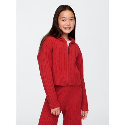 Gap Children'S Zip Sweater Cashsoft - Girls Červená L Gap Children'S Zip Sweater Cashsoft - Girls Červená L