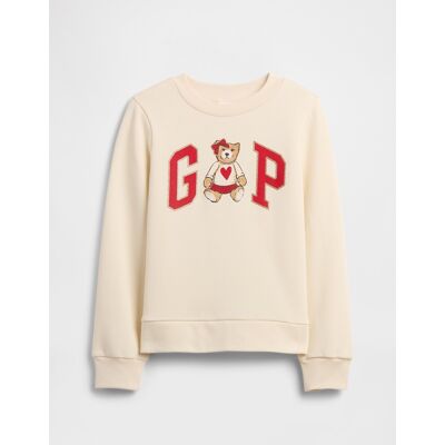 Gap Children'S Sweatshirt With Logo - Girls Krémová S Gap Children'S Sweatshirt With Logo - Girls Krémová S