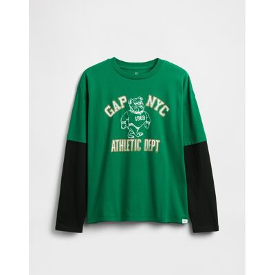Gap Children'S T-Shirt With Logo - Boys Čierna L Gap Children'S T-Shirt With Logo - Boys Čierna L