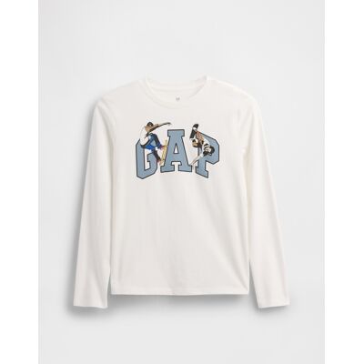 Gap Children'S T-Shirt With Logo - Boys Biela Xl Gap Children'S T-Shirt With Logo - Boys Biela Xl