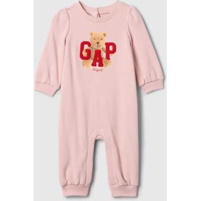 Gap Baby Jumpsuit With Logo - Girls Ružová 0-3m Gap Baby Jumpsuit With Logo - Girls Ružová 0-3m