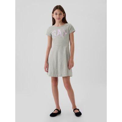 Gap Children'S Dress With Logo - Girls Šedá L Gap Children'S Dress With Logo - Girls Šedá L