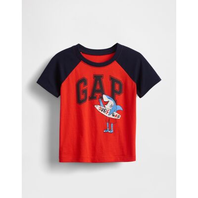 Gap Baby T-Shirt With Americana Logo - Boys Červená 5yrs Gap Baby T-Shirt With Americana Logo - Boys Červená 5yrs