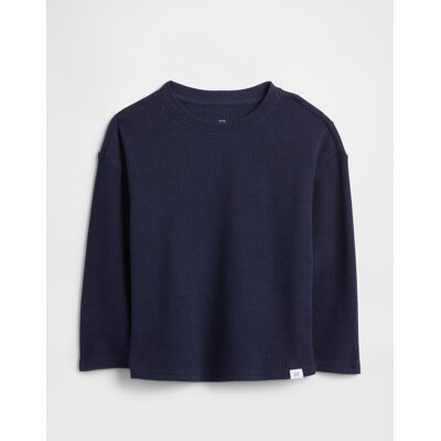 Gap Baby T-Shirt With Waffle Pattern - Boys Modrá 3yrs Gap Baby T-Shirt With Waffle Pattern - Boys Modrá 3yrs