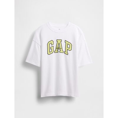 Gap Children'S Oversize T-Shirt Heavyweight Athletic Logo - Boys Šedá L Gap Children'S Oversize T-Shirt Heavyweight Athletic Logo - Boys Šedá L