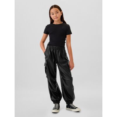 Gap Children'S Leatherette Cargo Pants - Girls Čierna Xs Gap Children'S Leatherette Cargo Pants - Girls Čierna Xs
