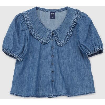 Gap Children'S Denim Blouse - Girls Modrá M Gap Children'S Denim Blouse - Girls Modrá M