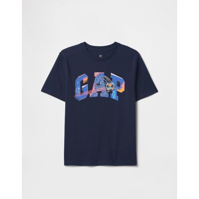 Gap Children'S T-Shirt With Logo - Boys Modrá M Gap Children'S T-Shirt With Logo - Boys Modrá M