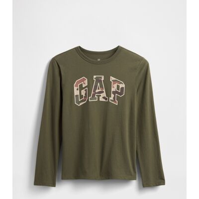 Gap Children'S T-Shirt With Logo - Boys Kaki Xxl Gap Children'S T-Shirt With Logo - Boys Kaki Xxl