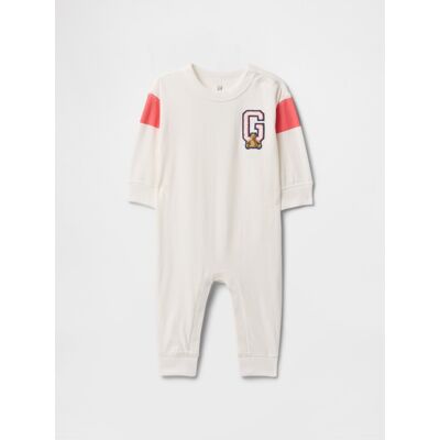 Gap Baby Jumpsuit With Logo - Boys Šedá 3-6m Gap Baby Jumpsuit With Logo - Boys Šedá 3-6m