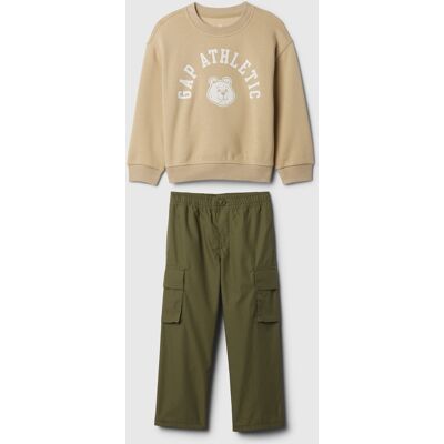 Gap Baby Set Sweatshirts & Cargo Pants - Boys Kaki 5yrs Gap Baby Set Sweatshirts & Cargo Pants - Boys Kaki 5yrs