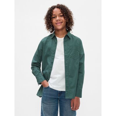 Gap Children'S Poplin Shirt - Boys Tyrkysová Xs Gap Children'S Poplin Shirt - Boys Tyrkysová Xs