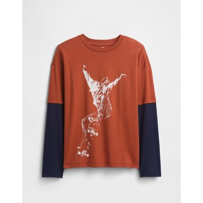 Gap Children'S T-Shirt - Boys Modrá M Gap Children'S T-Shirt - Boys Modrá M