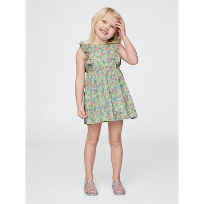 Gap Baby Floral Dress - Girls Šedá 12-18m Gap Baby Floral Dress - Girls Šedá 12-18m