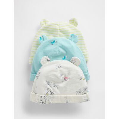 Gap Baby Cotton Hat, 3pcs - Boys Šedá 6-12m Gap Baby Cotton Hat, 3pcs - Boys Šedá 6-12m