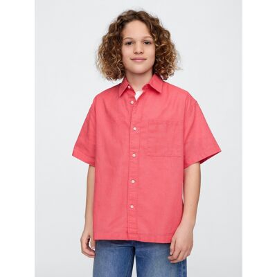 Gap Children'S Linen Shirt - Boys Ružová L Gap Children'S Linen Shirt - Boys Ružová L