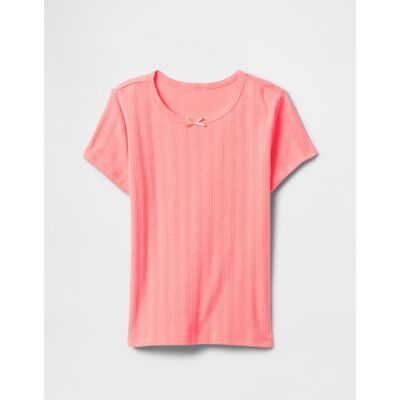 Gap Children'S Ribbed T-Shirt - Girls Ružová L Gap Children'S Ribbed T-Shirt - Girls Ružová L