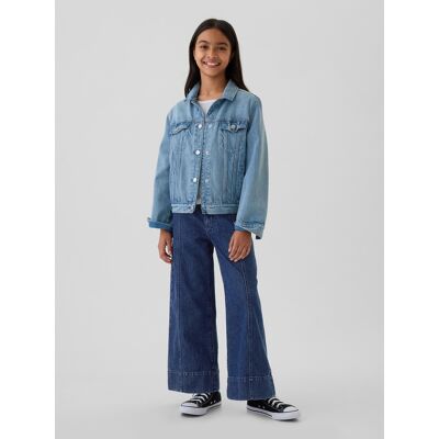 Gap Children'S Wide Jeans High Rise Stride - Girls Modrá M Gap Children'S Wide Jeans High Rise Stride - Girls Modrá M