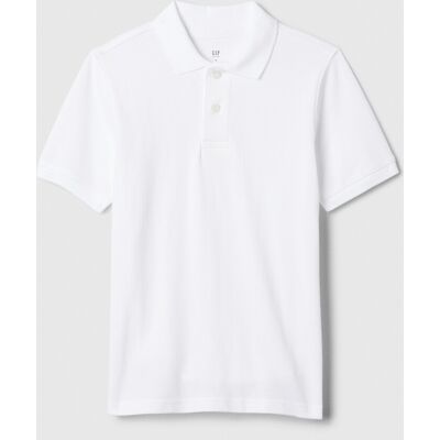 Biele Chlapčenské Pique Polo Tričko Gap Biela Xs Biele Chlapčenské Pique Polo Tričko Gap Biela Xs