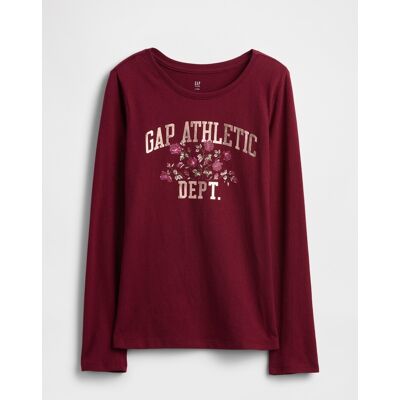 Gap Children'S T-Shirt With Logo - Girls Tmavočervená Xl Gap Children'S T-Shirt With Logo - Girls Tmavočervená Xl