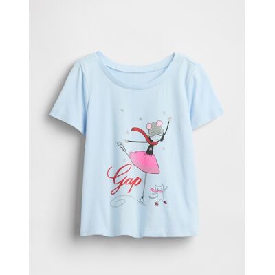 Gap Baby T-Shirt With Logo - Girls Svetlomodrá 2yrs Gap Baby T-Shirt With Logo - Girls Svetlomodrá 2yrs