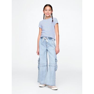Gap Children'S Jeans Baggy Cargo Ultrasoft - Girls Svetlomodrá Xxl Gap Children'S Jeans Baggy Cargo Ultrasoft - Girls Svetlomodrá Xxl