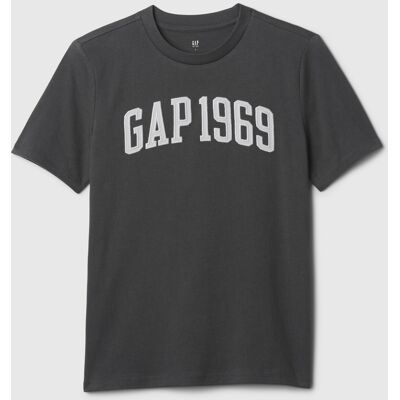 Šedé Chlapčenské Tričko S Logom Gap Šedá S Šedé Chlapčenské Tričko S Logom Gap Šedá S